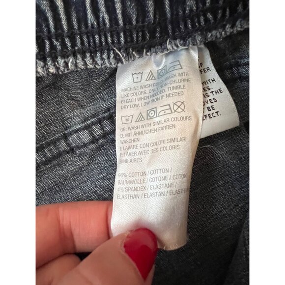 D & Co. Blue Jean Denim Elastic Waist Stretch Jeans Women's Size 1XP - Picture 7 of 7